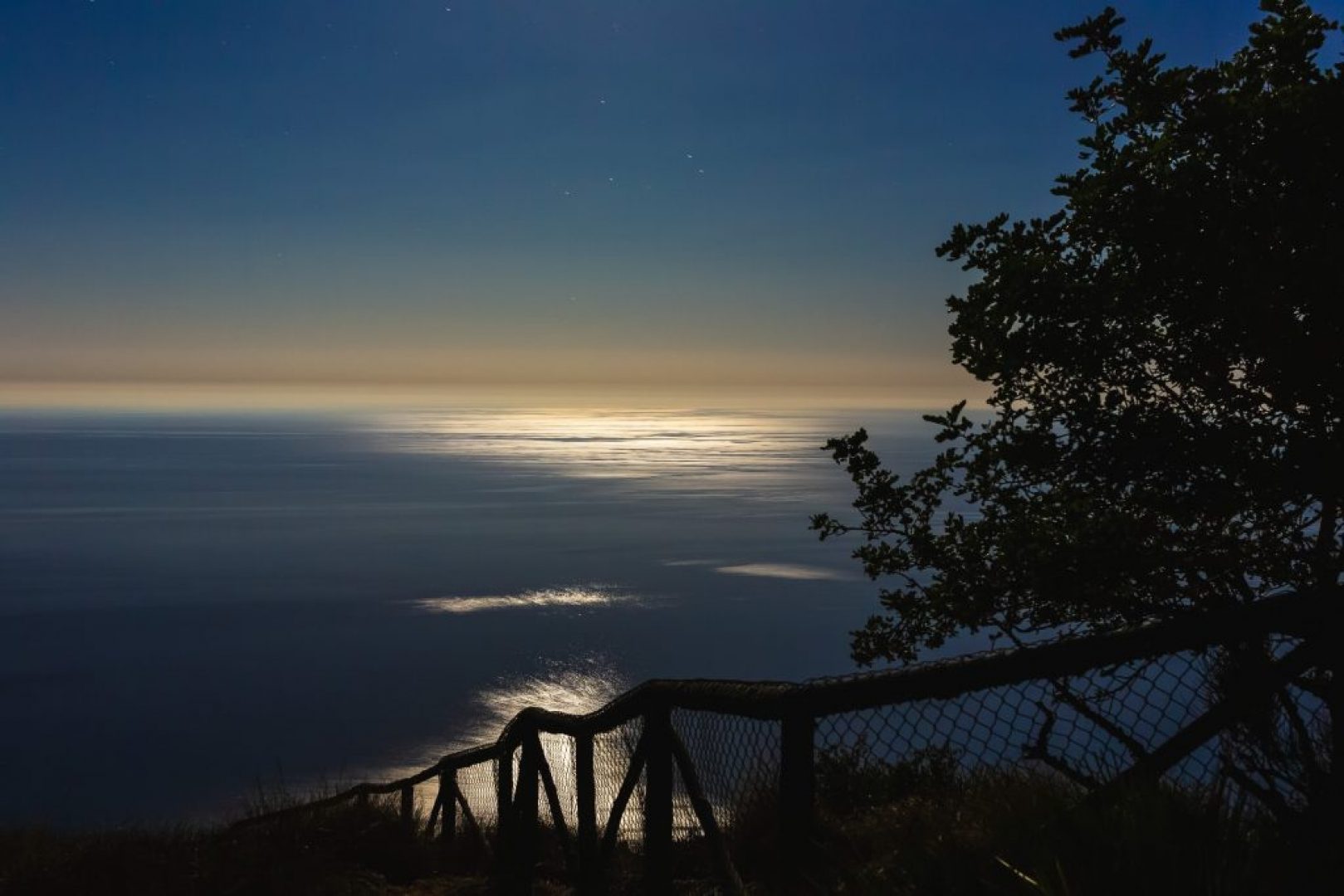 Moon Over Alboran Sea